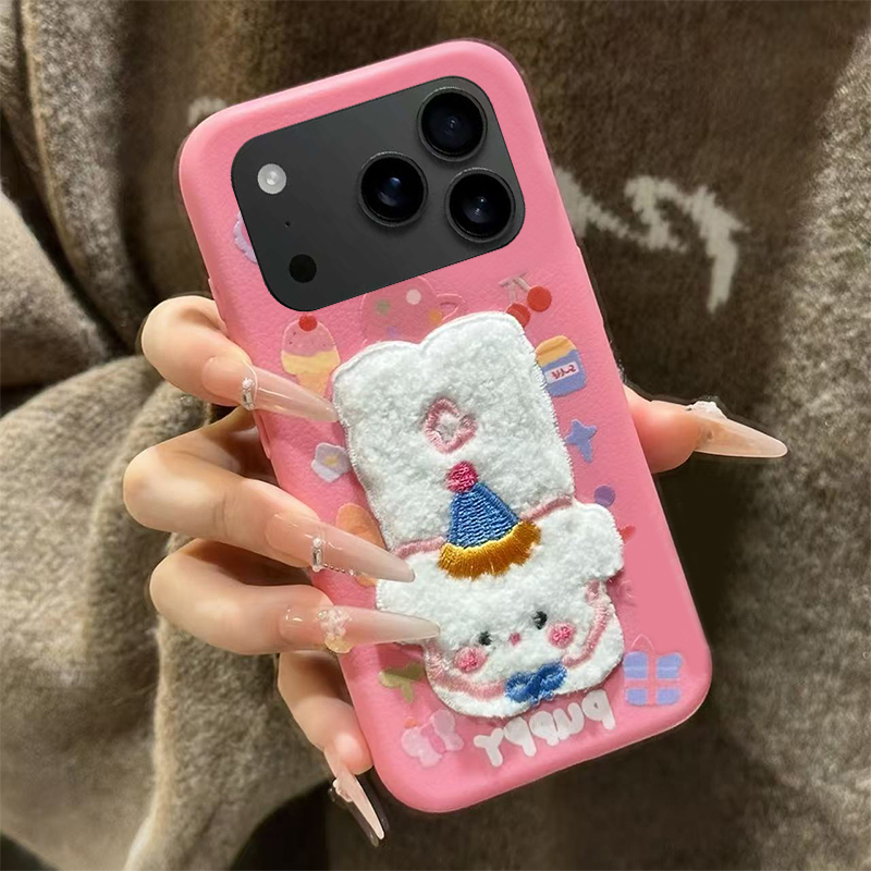 大象西高地小狗适用苹果17promax手机壳华为pura80荣耀500pro小米17立体vivos30秋冬季opporeno15皮纹x300软p