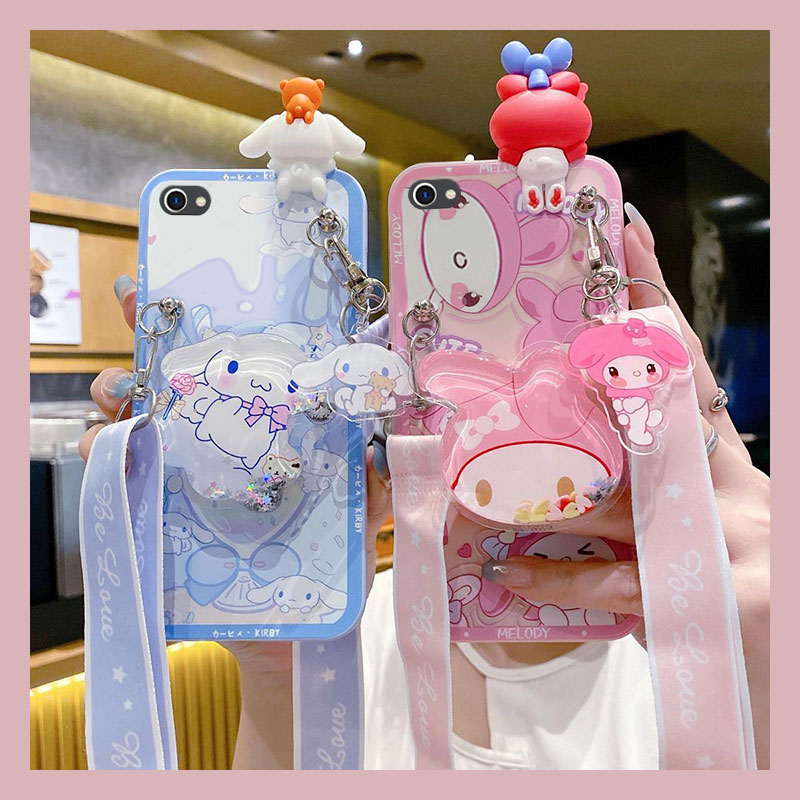 可爱玉桂狗美乐蒂趴趴斜挎可背手机壳