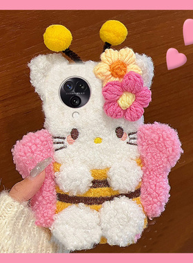 毛绒绒立体蝴蝶猫适用oppofindn3flip手机壳findn2毛茸茸n2filp卡通fandn3折叠屏硬壳n3可爱oppo个性超萌秋冬