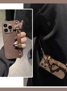 ins风山茶花手腕带适用一加ace6手机壳ace5至尊版1+13t斜挎11可背带ace3v立体2por挂绳ace竞速版1+onrplus软p