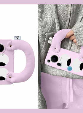 趣味表情眼睛适用华为pura70ultra手机壳p60art紫色p50e搞怪p40pro+十p30por立体p20充棉p10plus腕带p7o硅胶p