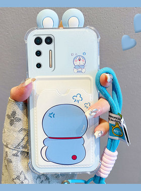 可爱哆啦A梦适用坚果pro3手机壳pro2卡套pro2s卡包r2插卡r1硅胶por软壳立体个性创意叮当猫蓝胖子少女心新款