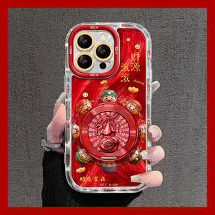 y50m 2026财神爷葫芦适用vivoy500pro手机壳y300gt立体y200i可旋转y100支架y78 y70s y73s vivo 十y77e软y76s