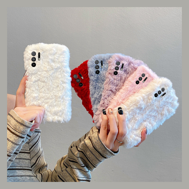 简约红色兔毛适用oppoa3pro手机壳a2x纯色a1毛绒绒a97毛茸茸a96秋冬季a95a93a91a72a58a57a52a32a11a9a31a8a5