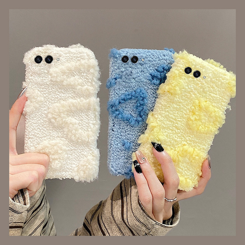 ins风满屏爱心适用三星zflip7fe手机壳zfold6韩系zflip5毛绒w23flip秋冬季3折叠屏zfold2冬天w22硬w21/galaxy