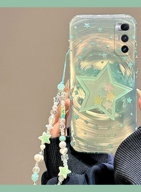 ins风蓝色星星适用小米mixfold4手机壳mixfold3立体mixfold2折叠屏mixflip硬壳mi摇摇乐支架手链日韩韩系春夏