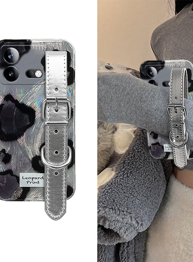 个性豹纹适用vivoiqooneo9spro手机壳iqoneo8se高级感neo7pro竞速版5s活力版6se立体855腕带爱酷vivo硅胶辣妹