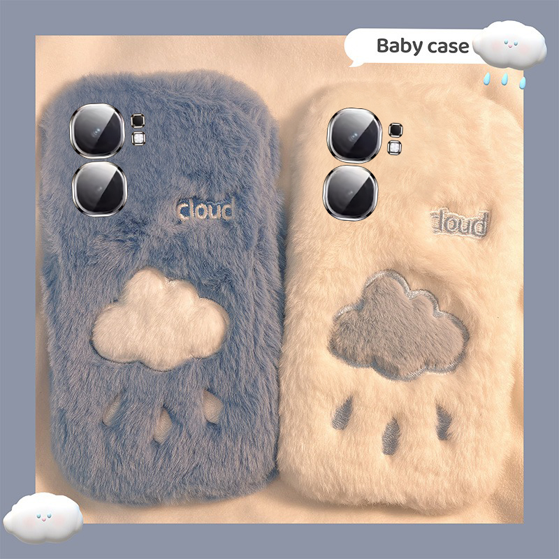 刺绣云朵适用vivoiqooneo9spro手机壳iqoneo8se小众neo7pro竞速版5s活力版6se卡通855毛绒绒爱酷vivo硅胶秋冬