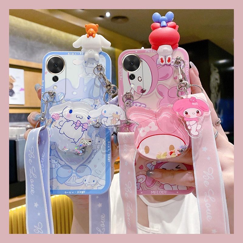玉桂狗美乐蒂适用华为荣耀畅玩70plus手机壳play10c卡通七十趴趴honor可爱huawei斜挎硅胶可背带个性创意斜跨