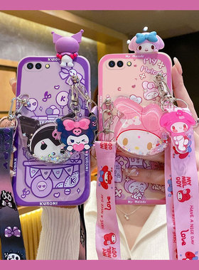 趴趴美乐蒂适用oppor11plus手机壳r9splus库洛米r9s卡通r11s可爱oppo斜挎m硅胶sk软壳t可背st斜跨0ppo超萌r11
