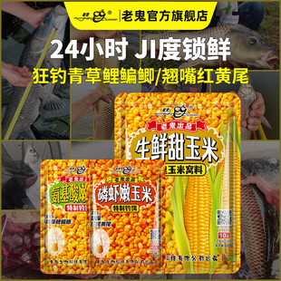 老鬼鱼饵氨基酸磷虾嫩玉米钓饵甜玉米窝料野钓池钓翘嘴草鳊鲤鲫鱼