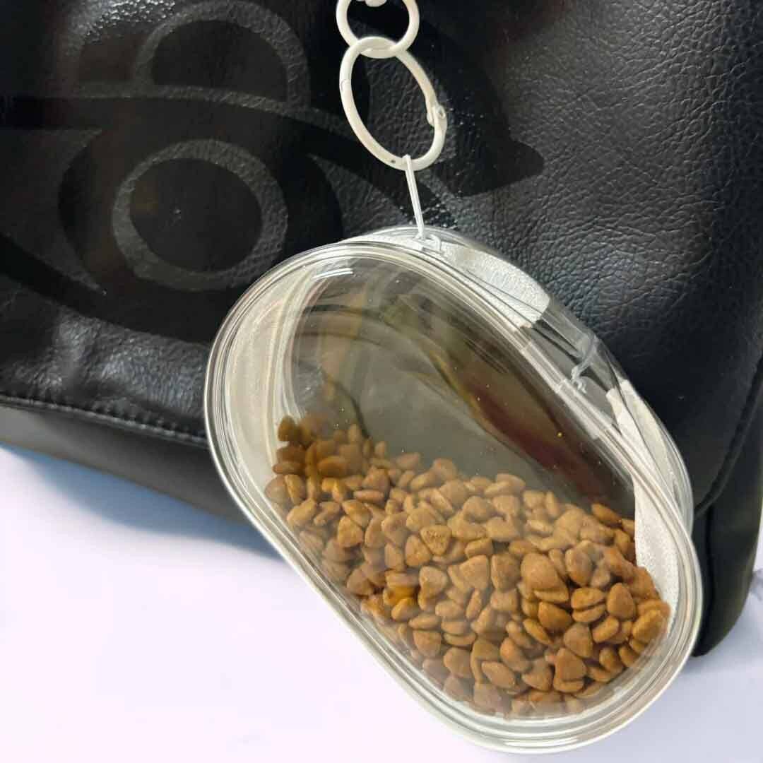 猫狗外出粮盒便携式小巧小粮盒单独装粮100克猫狗饮食盒子痛包
