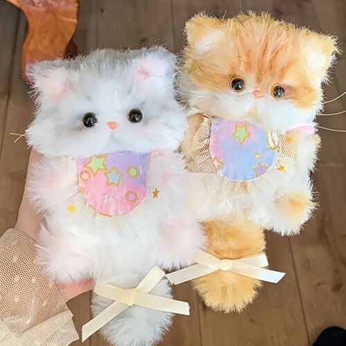小猫挂件材料包手工自制成品可爱猫咪挂件钥匙扣包包挂饰