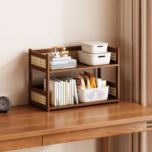 桌面书架置物架桌上家用收纳架卧室柜子学生书桌架子多层简易书柜