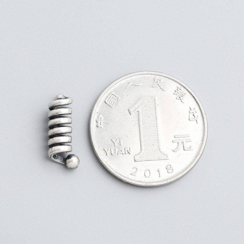 DIY手工缠绕配件手链串珠珠子弹簧螺旋编绳泰银S925项链隔珠纯银,饰品/流行首饰/时尚饰品新,其他DIY饰品配件,淘宝优惠券,粉丝福利购,淘宝优惠卷