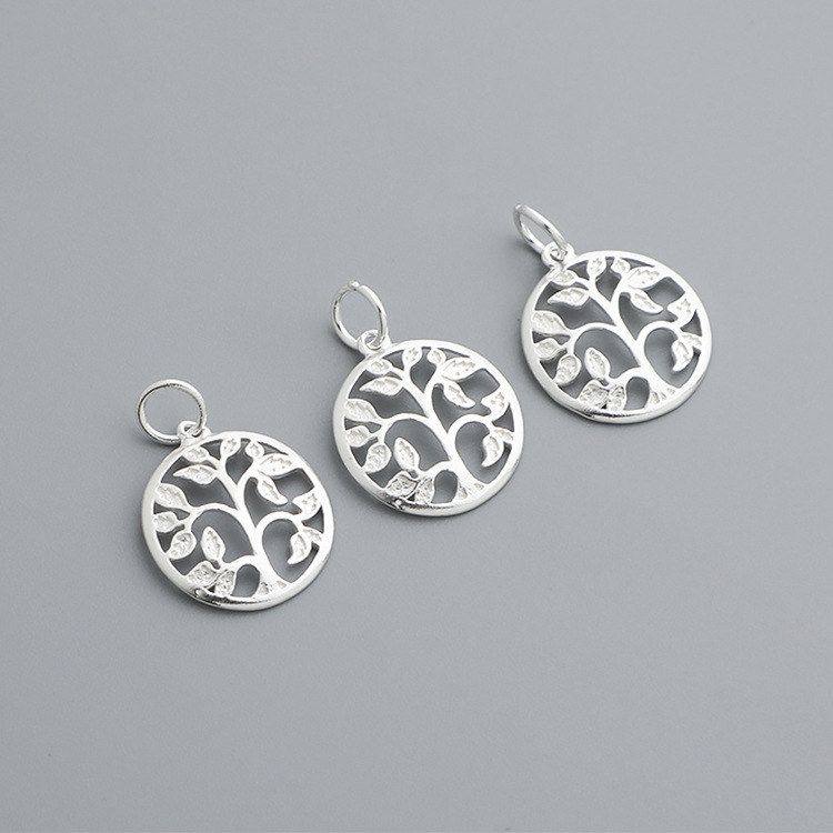 生命吊坠镂空纯银项链手链小树树DIY挂件配件手工串珠s925饰品,饰品/流行首饰/时尚饰品新,其他DIY饰品配件,淘宝优惠券,粉丝福利购,淘宝优惠卷