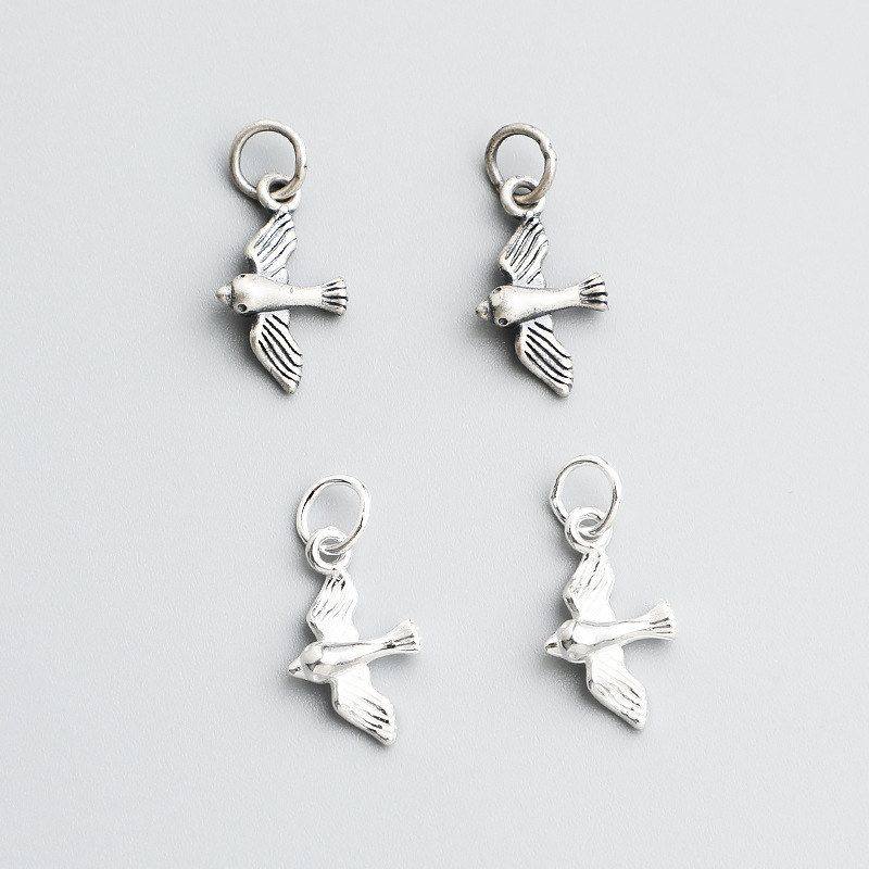 项链手链饰品复古小鸟小燕子配件串珠纯银编绳s925吊坠DIY挂件,饰品/流行首饰/时尚饰品新,其他DIY饰品配件,淘宝优惠券,粉丝福利购,淘宝优惠卷