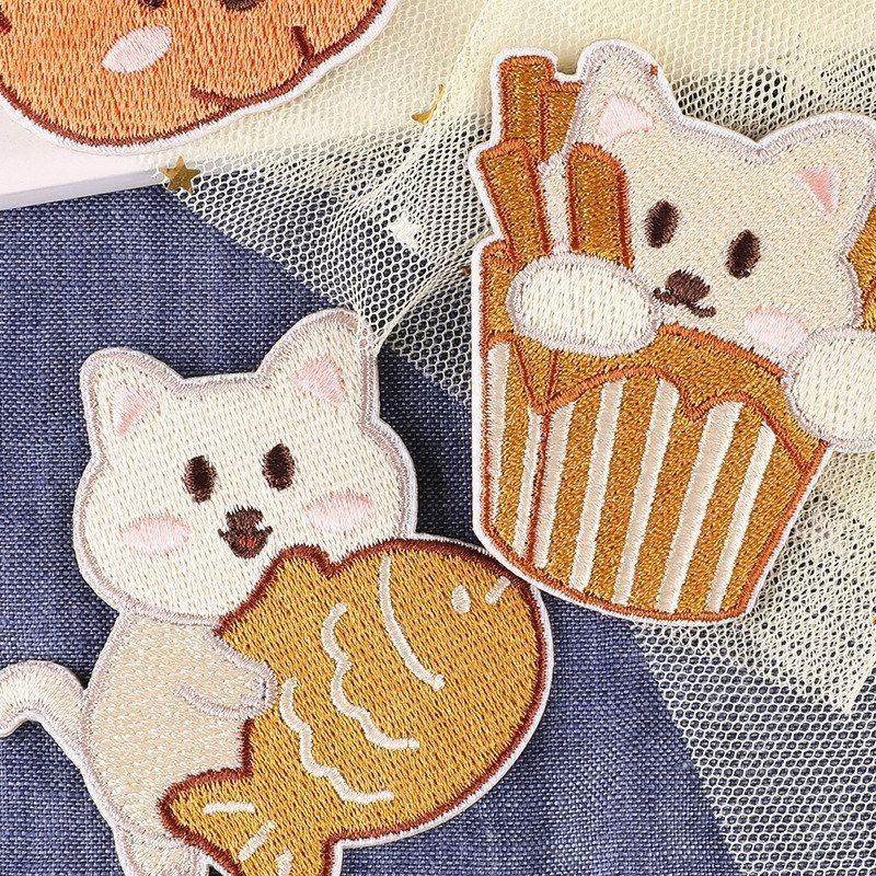 猫咪电脑徽章服装辅料刺绣布贴手标粘绣花自可爱布标卡通账本DIY,居家布艺,布贴,淘宝优惠券,粉丝福利购,淘宝优惠卷