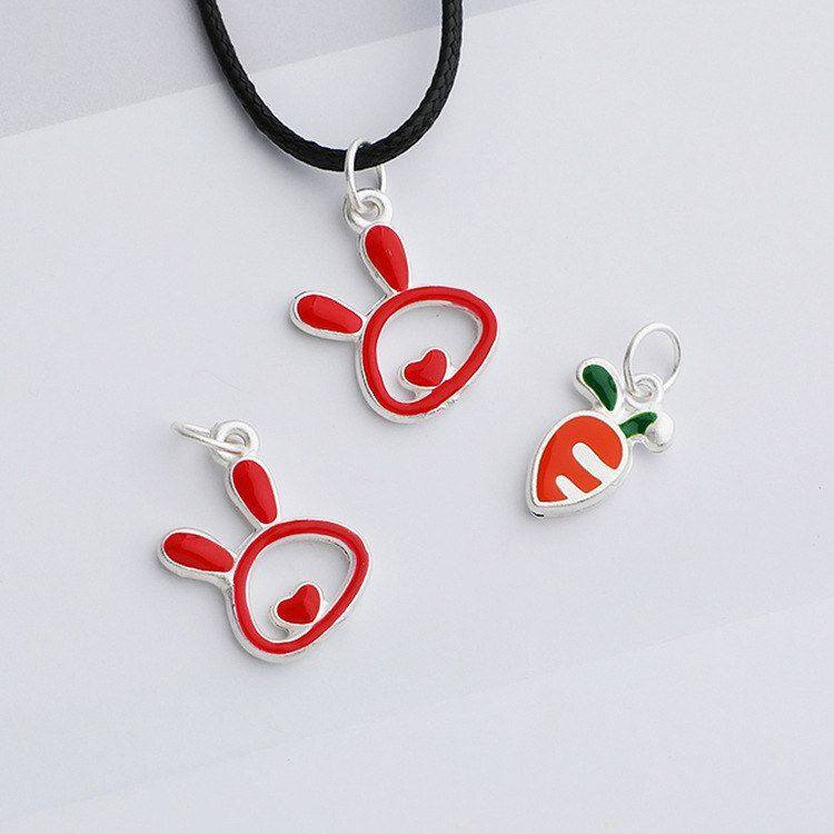 吊坠足银手链挂件手工兔子串珠099DIY饰品项链S胡萝卜本命年配件,饰品/流行首饰/时尚饰品新,其他DIY饰品配件,淘宝优惠券,粉丝福利购,淘宝优惠卷