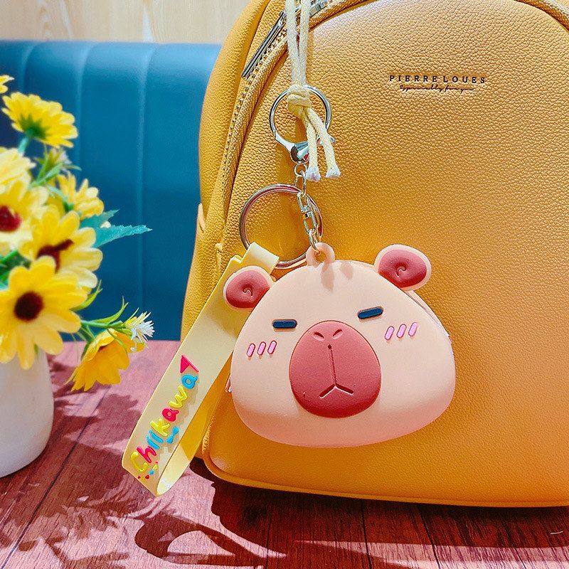 水豚迷你礼品挂件包包卡通小零钱包创意可爱钥匙扣钥匙链情侣,服饰配件/皮带/帽子/围巾,钥匙扣,淘宝优惠券,粉丝福利购,淘宝优惠卷