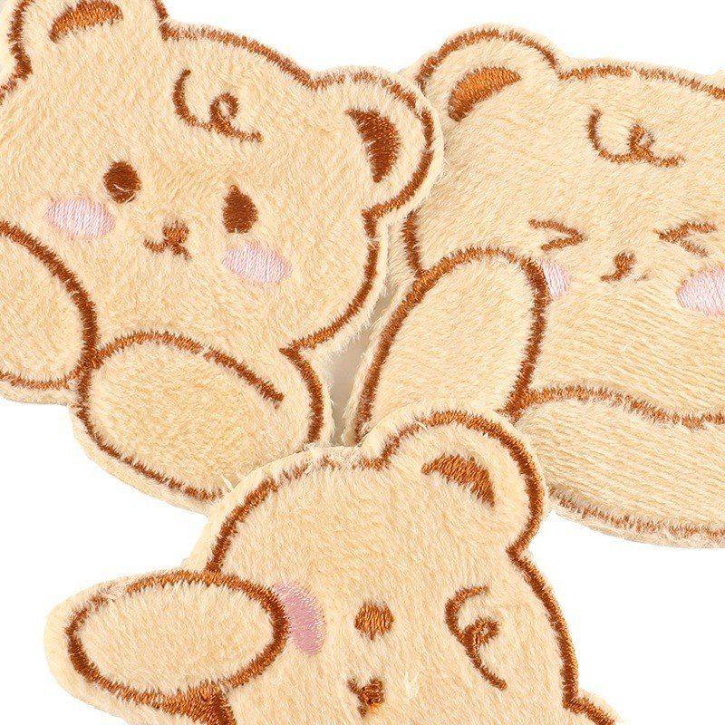 补丁贴卡通布标原创绣花服装辅料毛绒小熊粘diy布贴标刺绣自手账,居家布艺,布贴,淘宝优惠券,粉丝福利购,淘宝优惠卷