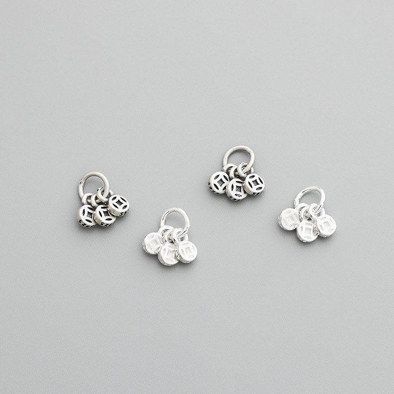 小配件纯银手链金钱DIY饰品吊坠项链S925泰银挂件串珠铜钱编绳,饰品/流行首饰/时尚饰品新,其他DIY饰品配件,淘宝优惠券,粉丝福利购,淘宝优惠卷