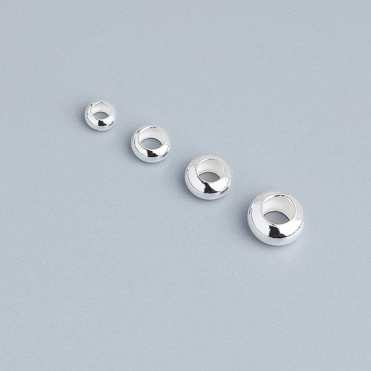 车轮手链DIY珠隔珠编绳佛珠手工配件项链算盘扁珠纯银S925材料,饰品/流行首饰/时尚饰品新,其他DIY饰品配件,淘宝优惠券,粉丝福利购,淘宝优惠卷