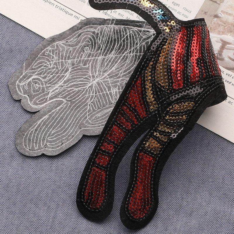 刺绣亮片猎豹绣花电脑服装辅料补丁贴徽章标背胶布贴衣帽布标配饰,居家布艺,布贴,淘宝优惠券,粉丝福利购,淘宝优惠卷