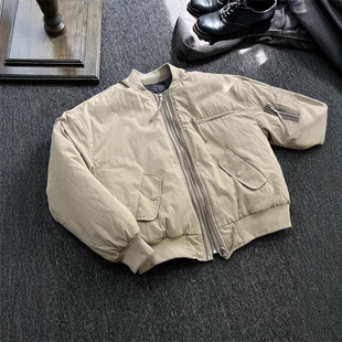 美式飞行员夹克棉服男款冬季加厚短宽夹棉棒球服男士外套好看潮流