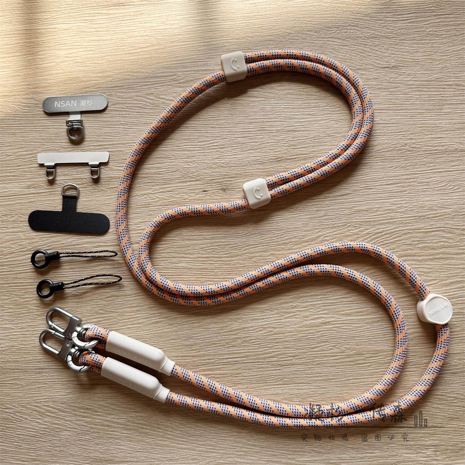 双头扣手机挂绳斜跨可背欧洲防盗防丢带金属双耳垫片0.02CM夹片可调节背带通用17PROMAX结实长款户外多功能女,3C数码配件,手机挂件/手机链,淘宝优惠券,粉丝福利购,淘宝优惠卷