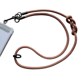 可调节高圆圆同款斜跨侧背可背式带加长挂脖挂肩吊绳宽高端带固定贴片卡片手机壳斜挎挂绳结实焦糖色防丢户外