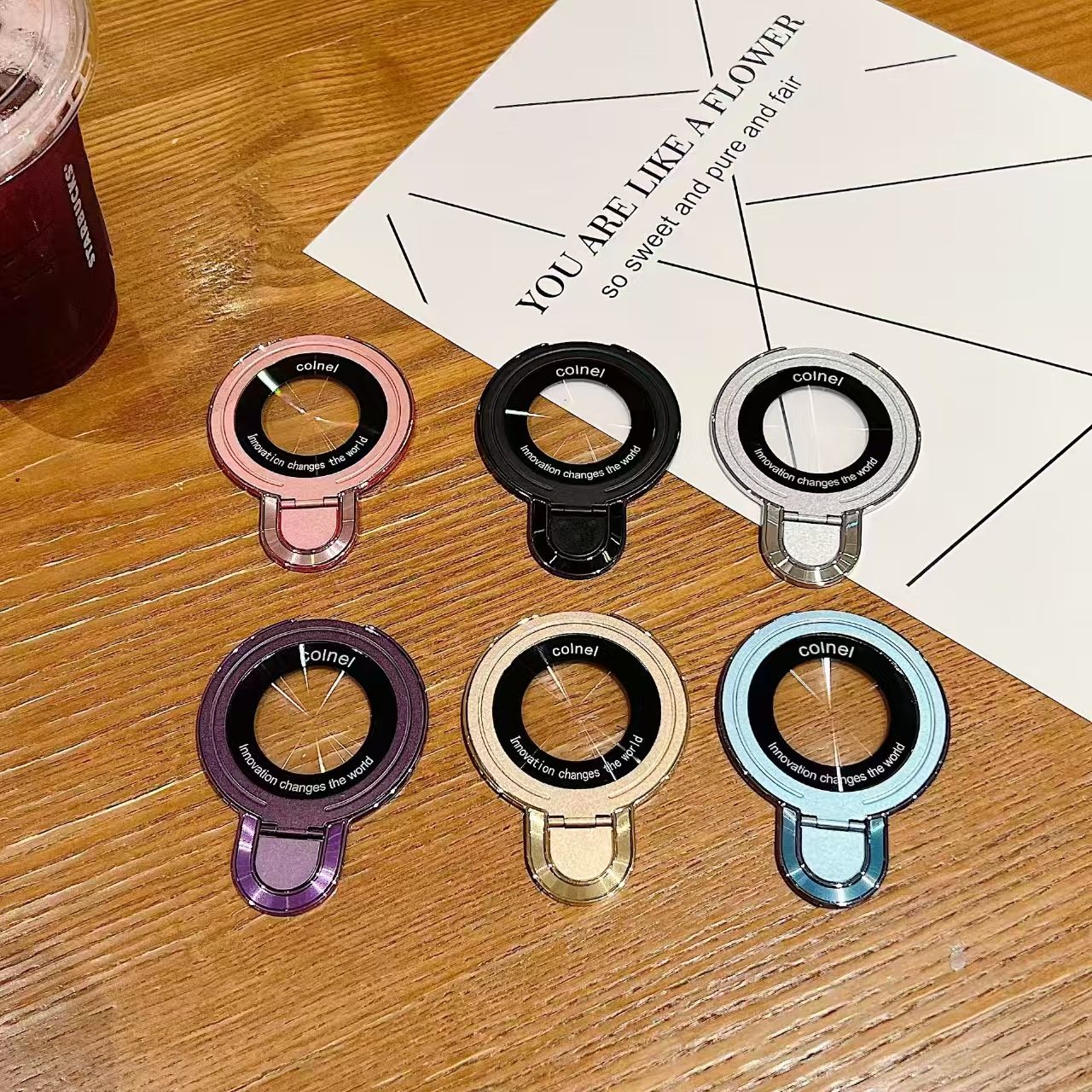 手机支架适用苹果华为小米超薄便携背贴扣创意折叠桌面支撑环追剧,3C数码配件,手机支架/手机座,淘宝优惠券,粉丝福利购,淘宝优惠卷