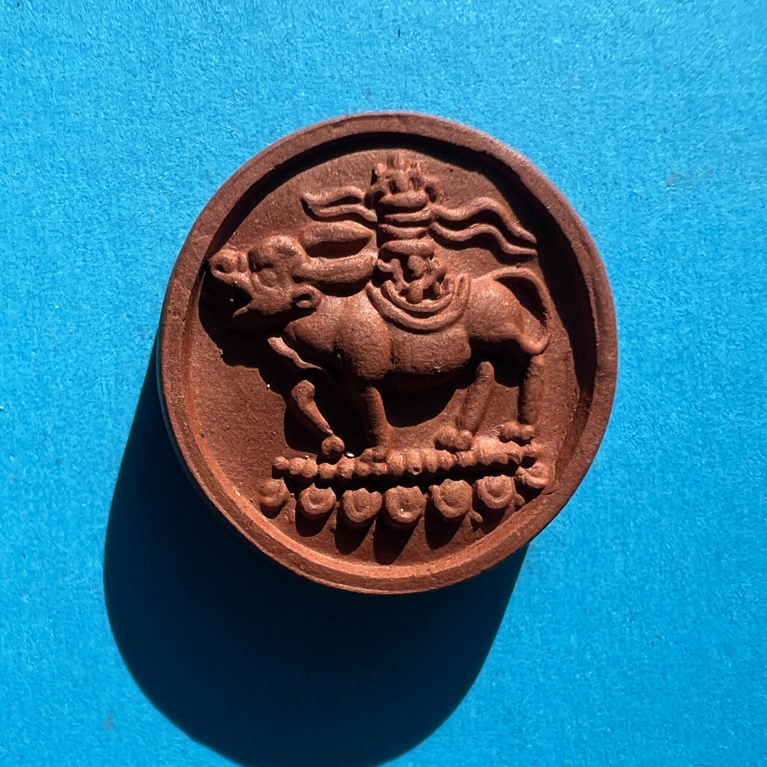 手工制作 牛背金刚（护身擦擦 嘎乌擦擦）陶土烧制擦擦小佛像