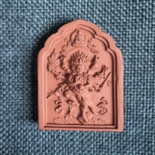 手工制作 秽迹金刚 陶泥 擦擦 小佛像