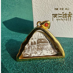 藏式锁骨链冈仁波齐神山擦擦嘎乌盒编绳颈饰