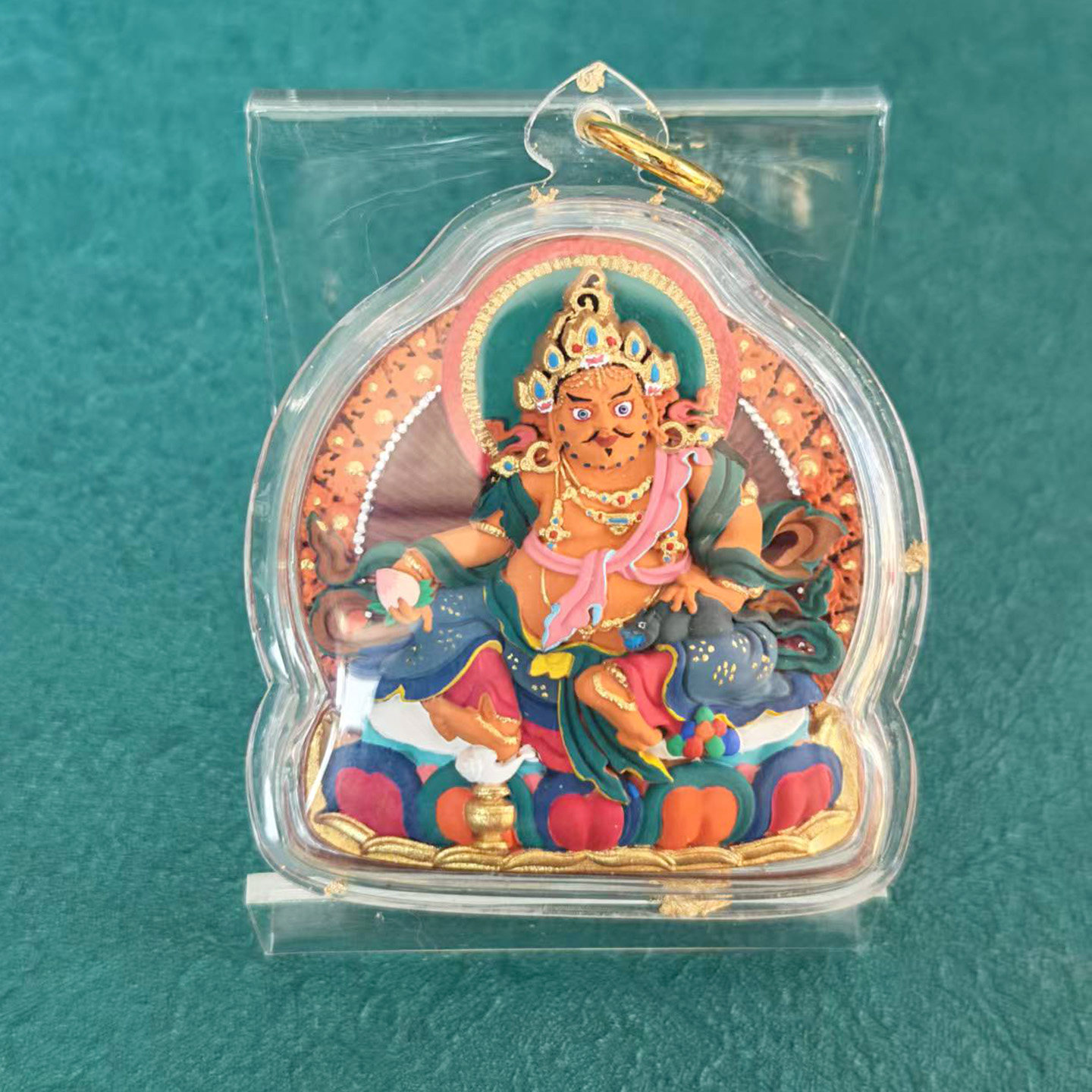 手工制作 黄财神 小尺寸  彩绘擦擦  小佛像