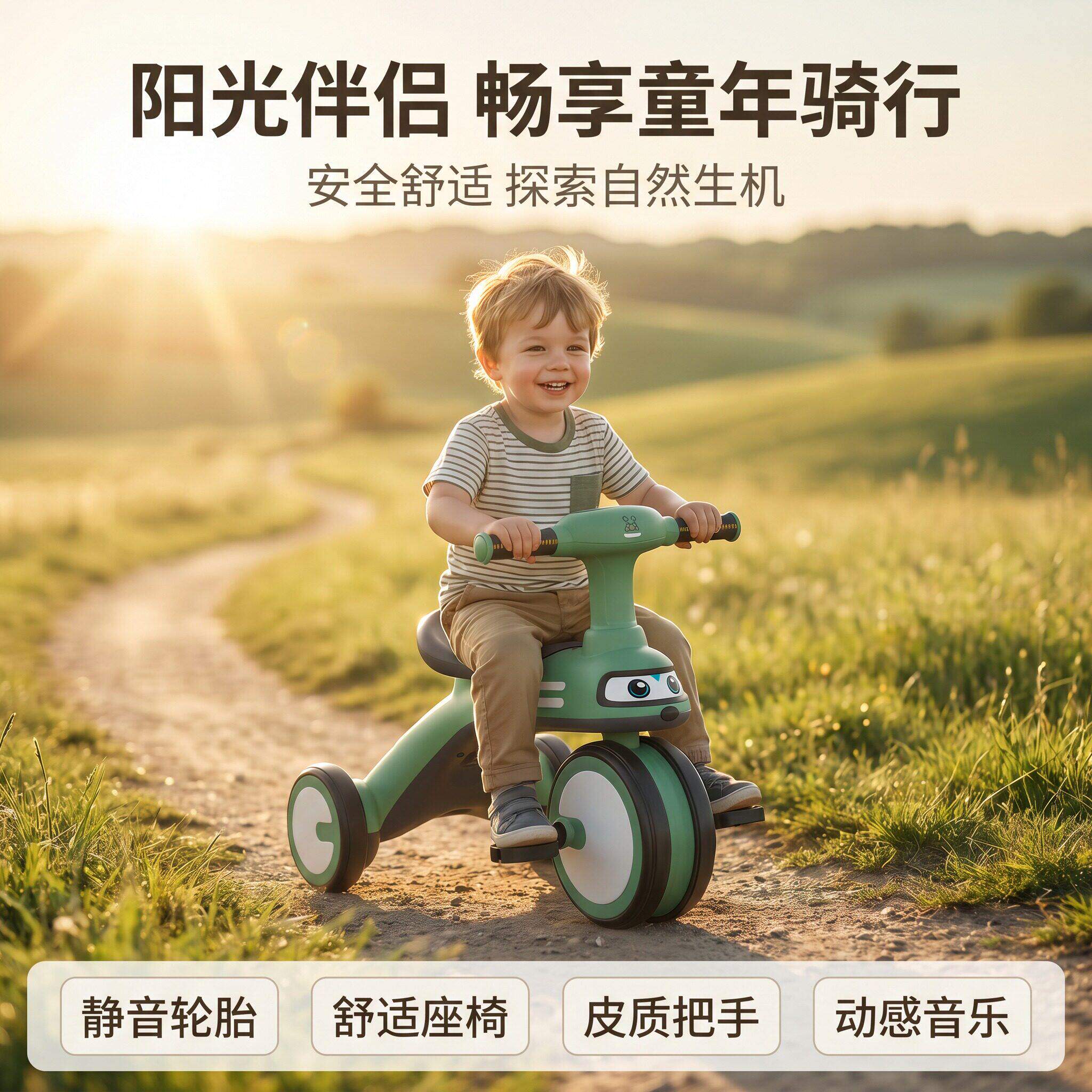 顺滑轴承骑行轻便宝宝好玩伴