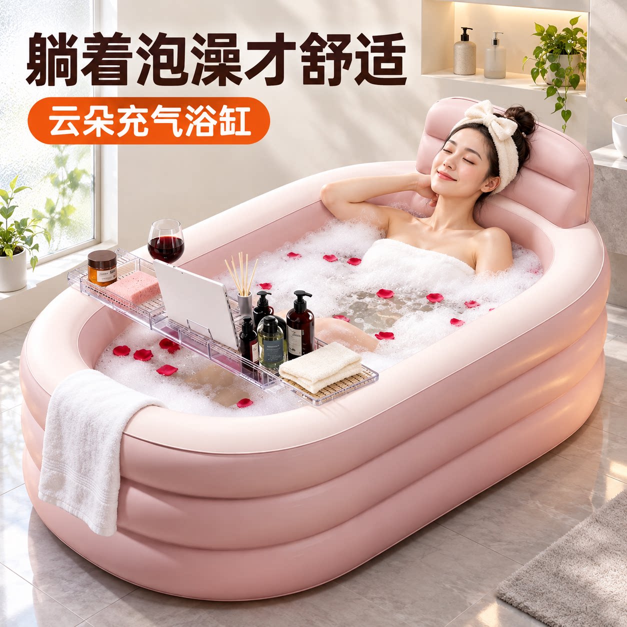 成人浴桶泡澡家用折叠加厚沐浴桶