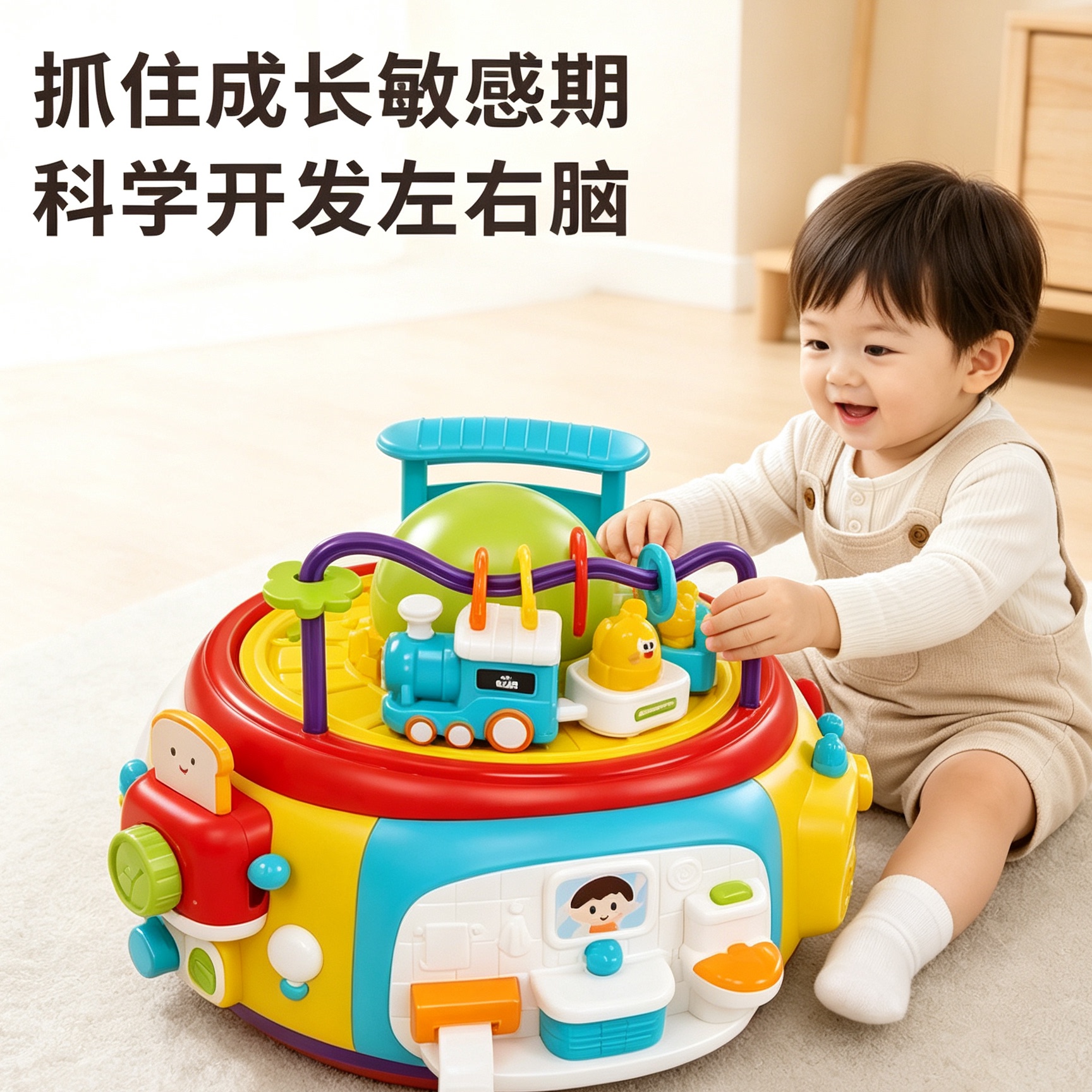 蒙氏六面体百宝箱早教益智玩具