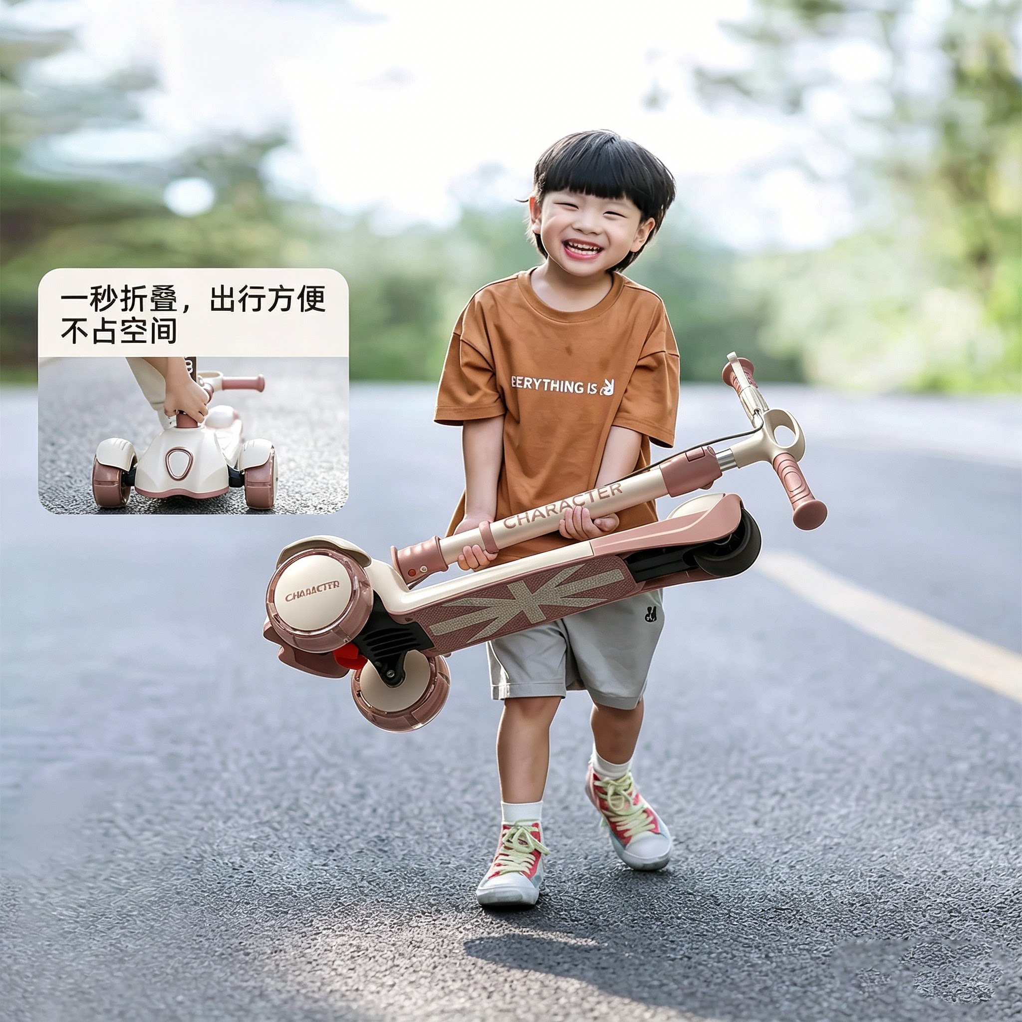 滑板车3到6岁儿童三合一可坐可骑6到12岁2026新款三轮平衡可转弯