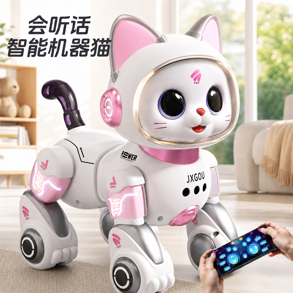 智能机器猫手势遥控车儿童礼物