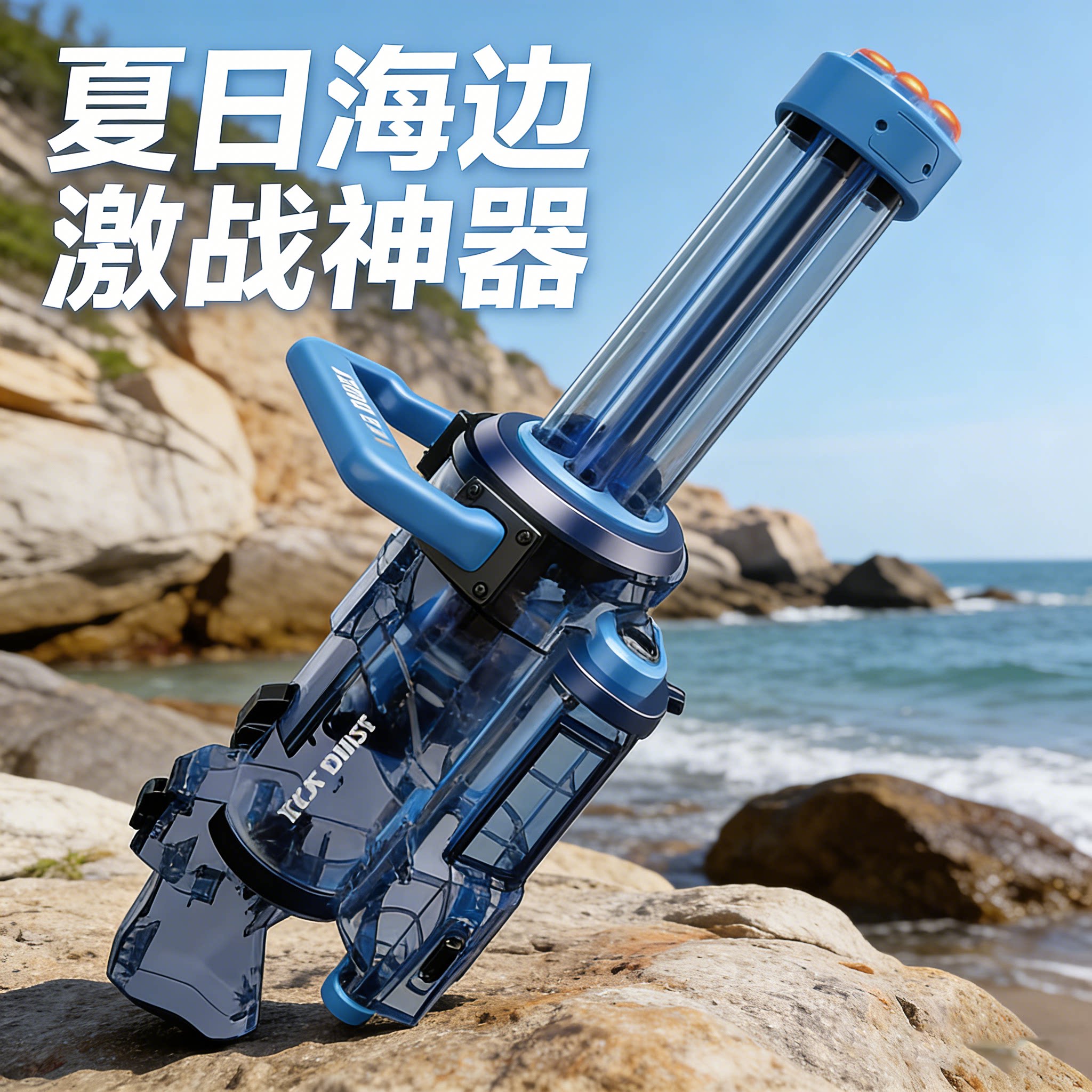 泼水节大容量电动连发加特林水枪