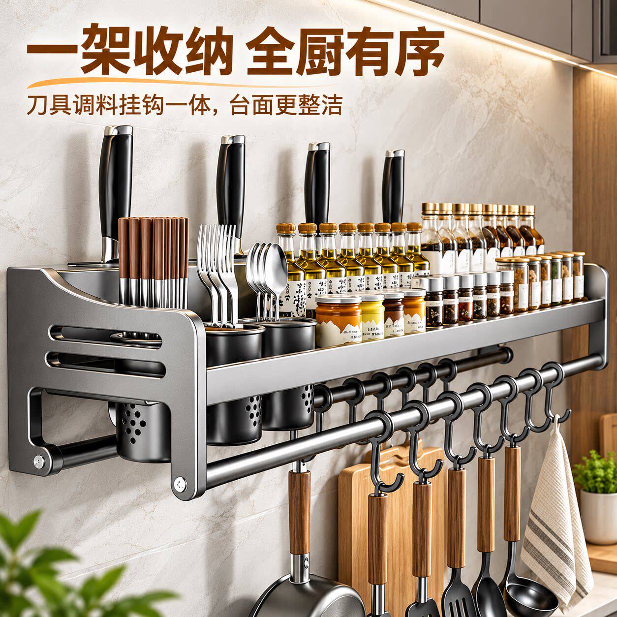 厨房墙上壁挂置物架墙面挂架墙架