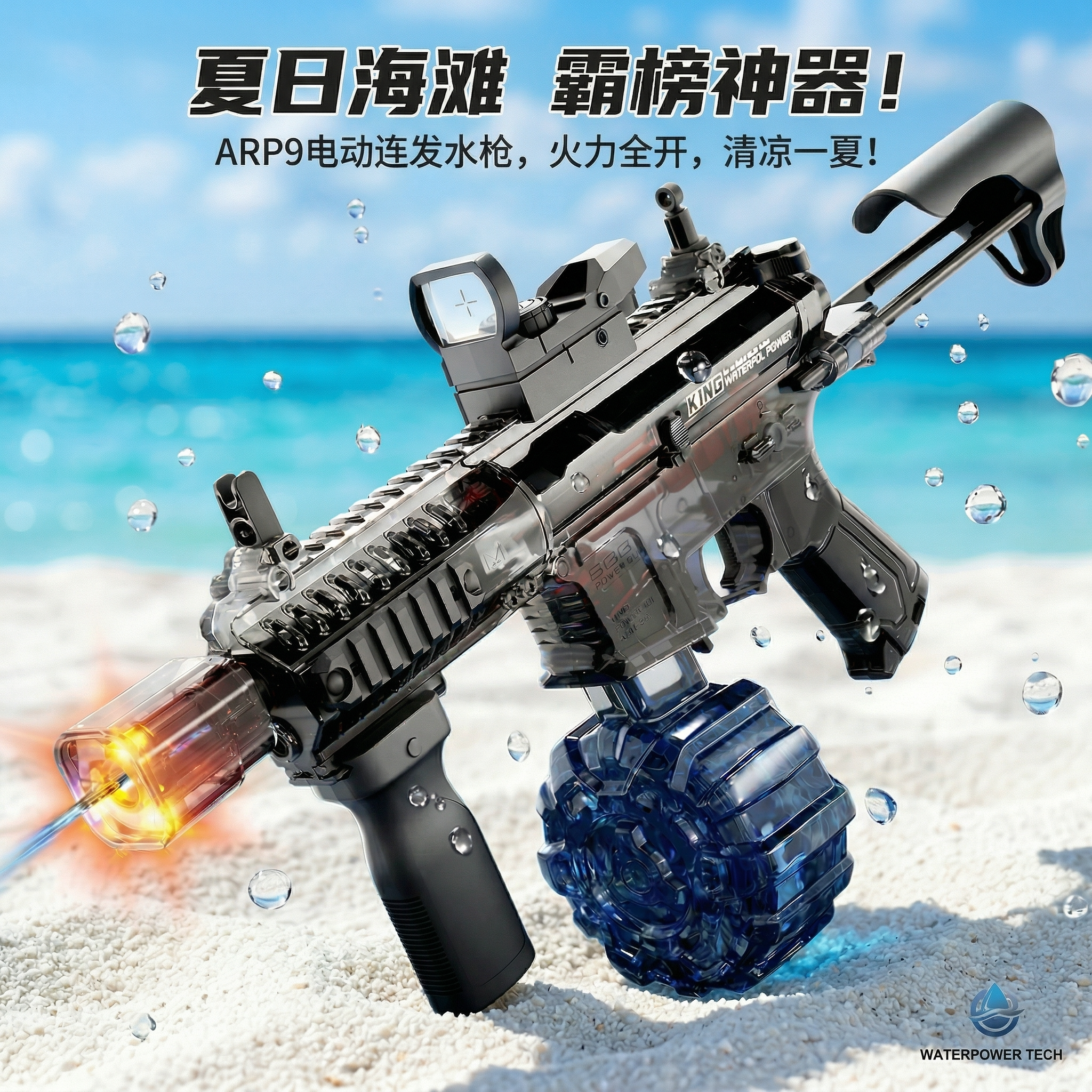 水枪玩具成人ARP9自动中国黑科技大容量男孩战斗豪华强力脉冲戏水