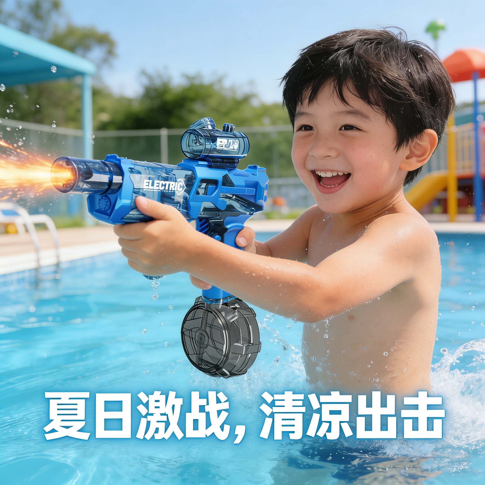 电动水枪儿童夏季打水仗玩水神器