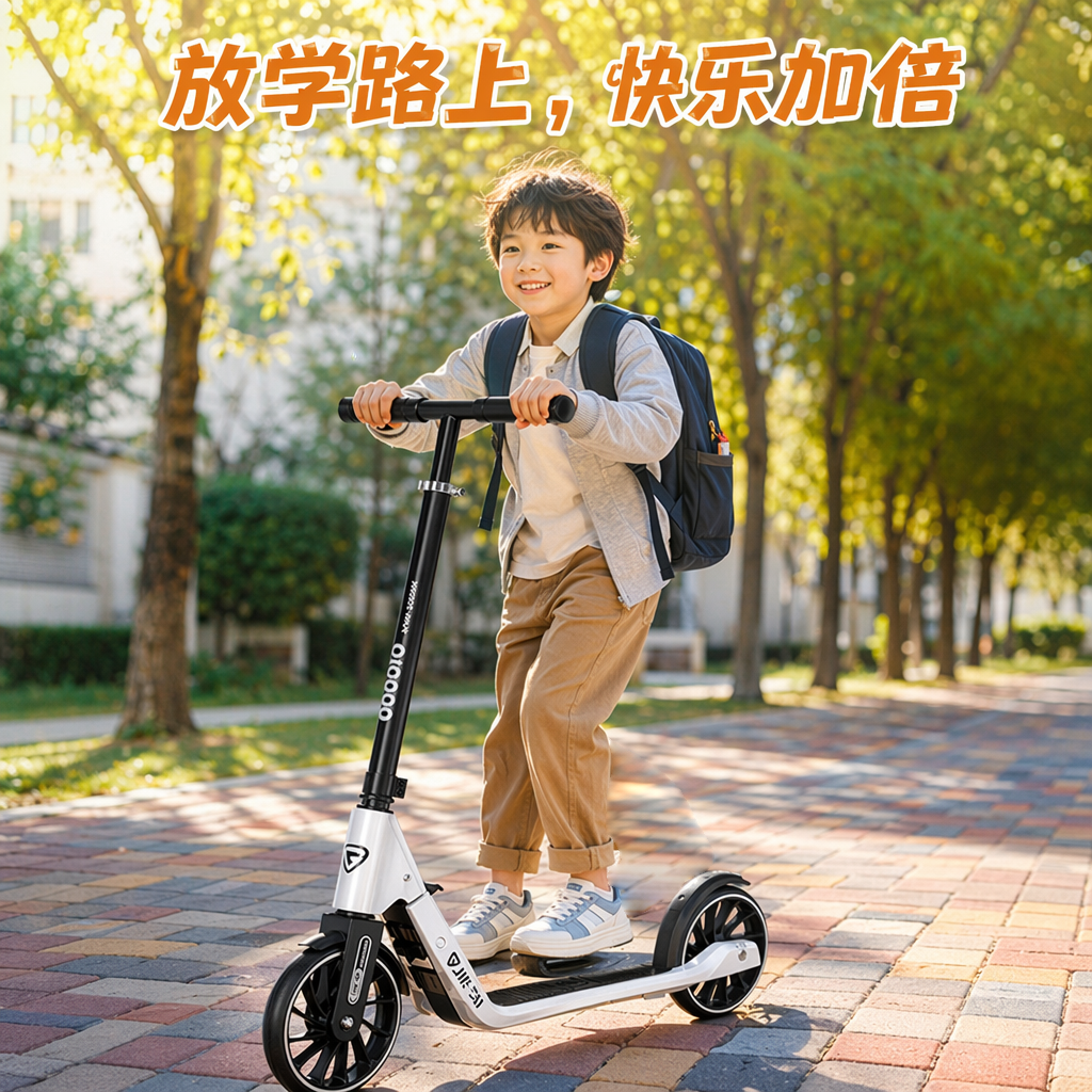 滑板车大童12岁以上2026新款可转弯折叠代步平衡两轮滑行车青少年