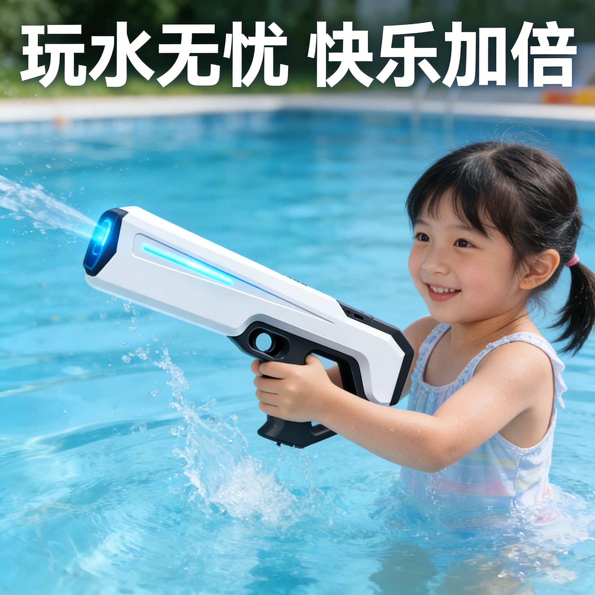 泼水节电动连发大容量吸水水枪