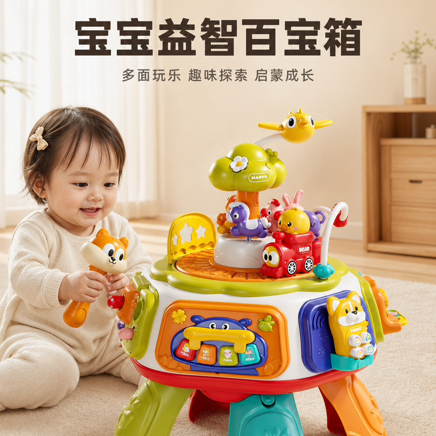 宝宝六面体益智因果关系玩具