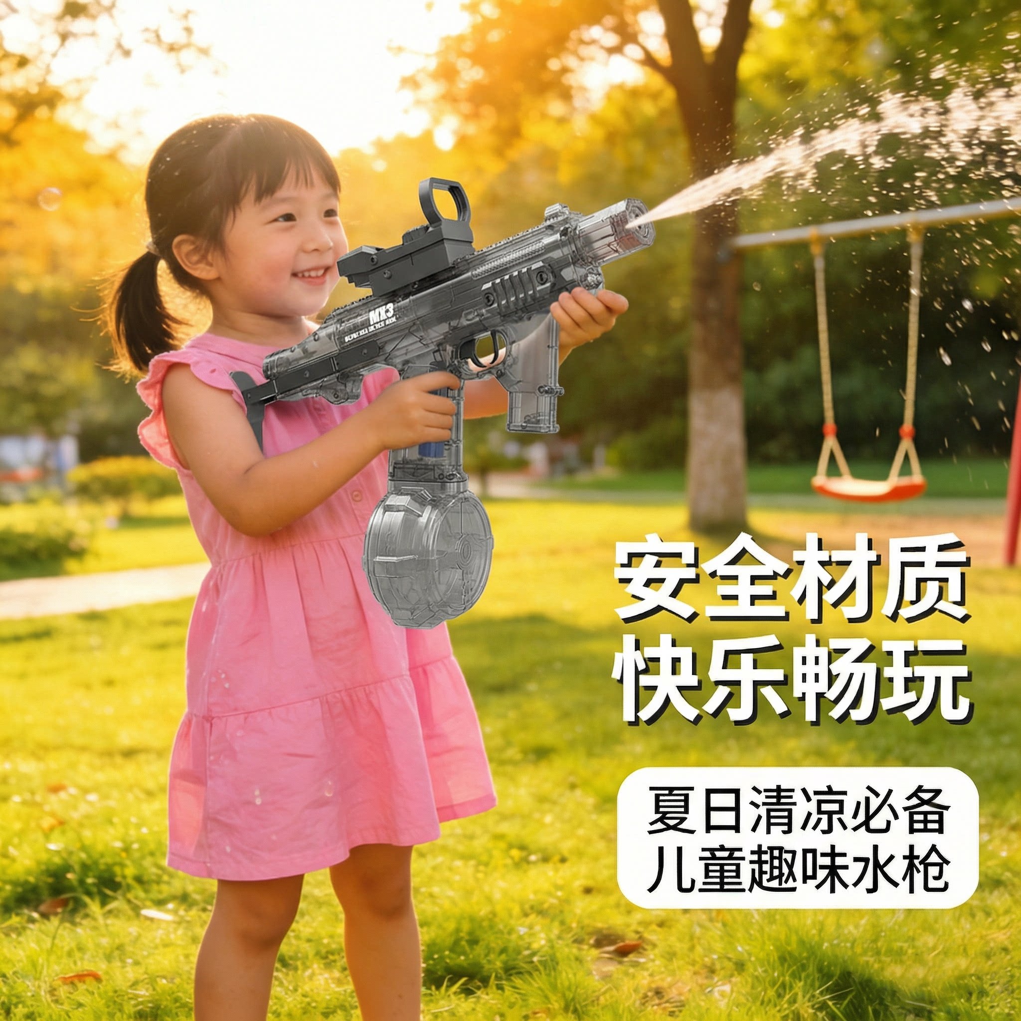 儿童电动连发水枪MK3高压远射