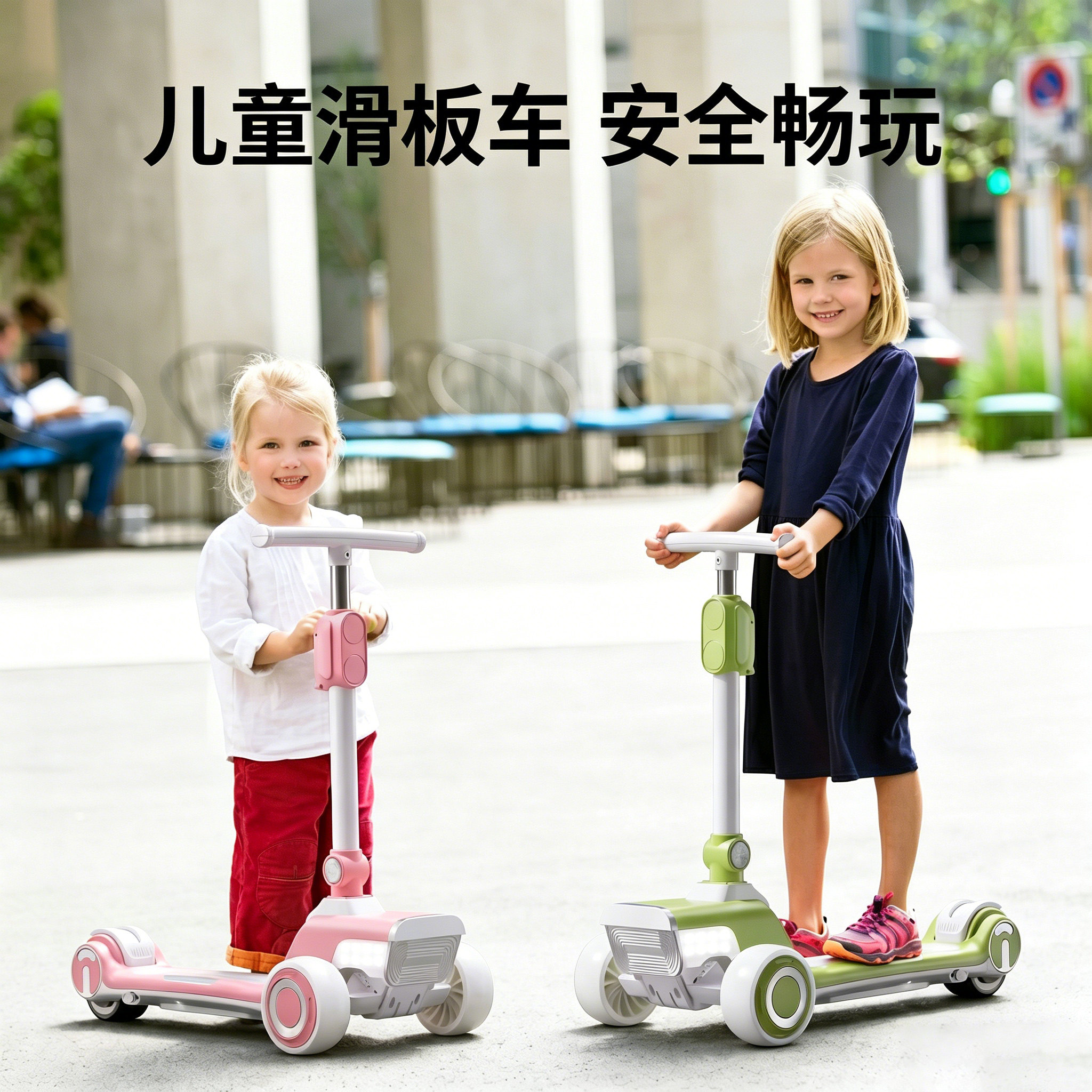 滑板车6到12岁可转弯儿童3到6岁折叠青少年可坐可推2026新款平衡